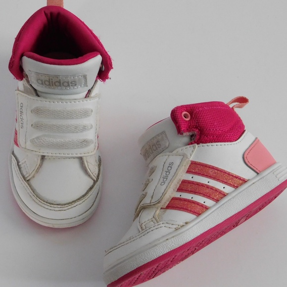 adidas neo white pink